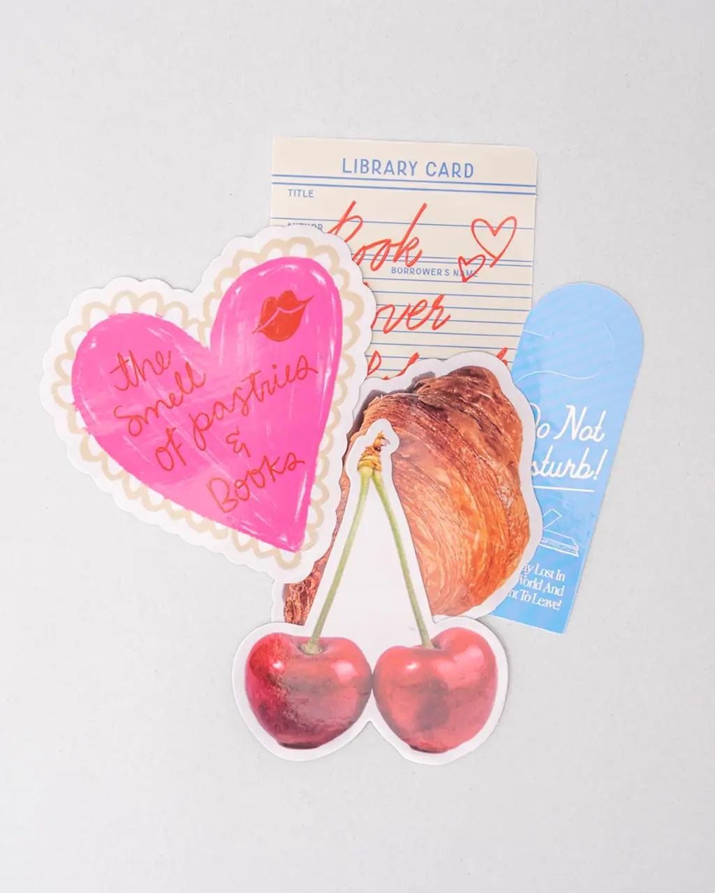 Stick with It! Big Vinyl Stickers - Pastries and Books Stick with It! Big Vinyl Stickers - Pastries and Books