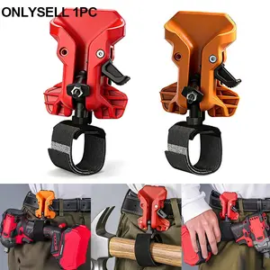 Tool Belt Holders for Drills and Hammers–Self Locking, Quick Draw Metal Waist Hanger with Double Lock System,Universal Drill Belt Clip,Easily Attach to Any Belt Carrying Multiple Hand Tools, Tool Organizer, Tool Organisers