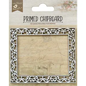 Little Birdie - Primed Chipboard - Paisley Curls