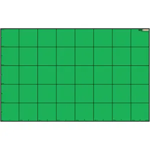 Geyer Instructional  150 x 240 cm with 30 cm Grid Wonder League Robotics Competition Green Screen Math Notebooks, Assorted Color