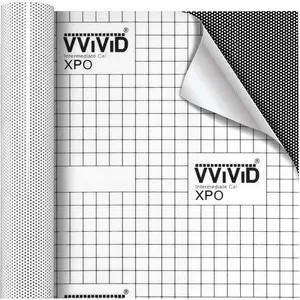 One-Way Perforated Vinyl Privacy Window Film Wrap Roll (2ft x 54 Inch)