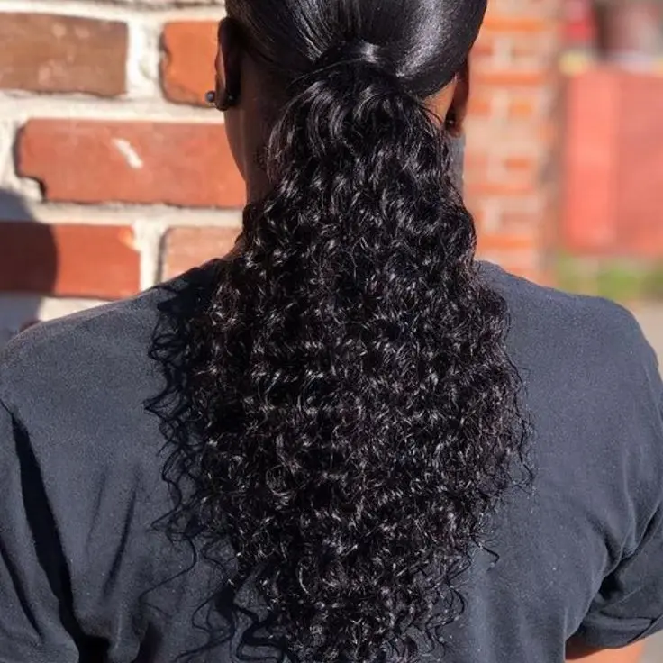 Arabelle Afro Kinky Drawstring Human Hair Ponytail 250% Density Influncer Same Scalp-Protective Design Natural Looking