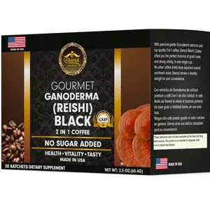 Eternal Gourmet Ganoderma coffee 2 in 1 Reishi , black coffee mushroom coffee cafe de ganoderma