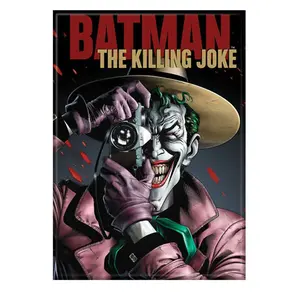 212 MAIN Killing Joke Graphic Art Magnet Button - Colorful Print, Comic Cover Design, Magnet Function Accessory for Men's Costumes, Special Occasion Decor