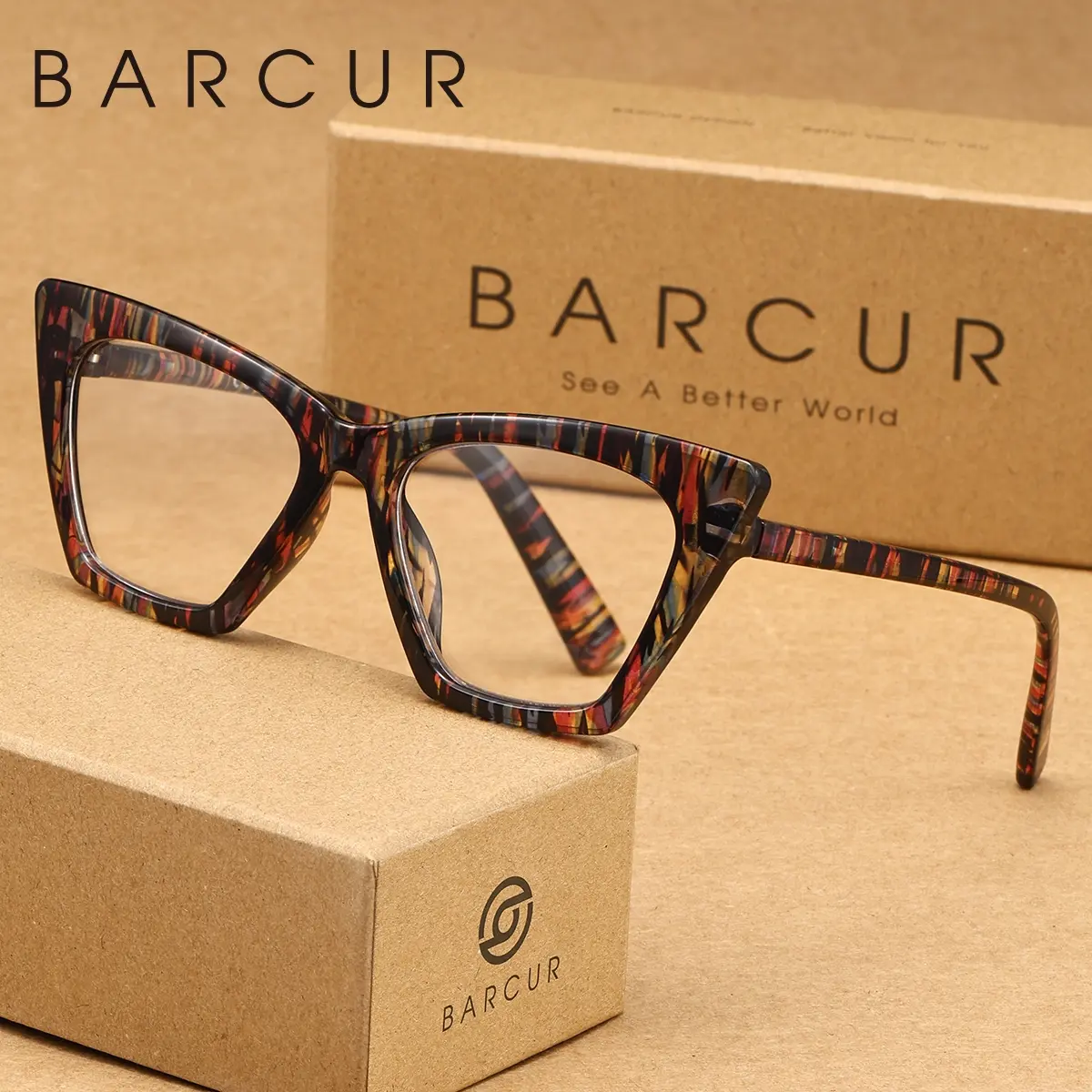 BARCUR Fashion Retro Cat Eye Leopard Print Reading Glasses, Eyeglasses, PC Frame and Lenses for Enhanced Clarity and Improved Reading Efficiency, Versatile Travel Companion with Photogenic Style, Brand Packaging Ideal for Gifts.