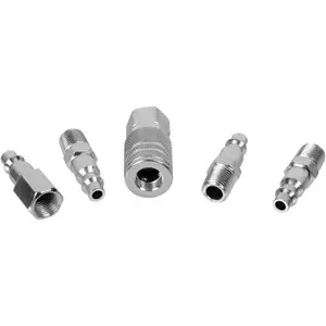 WorldWide Sales Online 5 Piece Zinc Quick Air Hose Coupler Set 1/4" Fittings – import_2021_10_29_212114