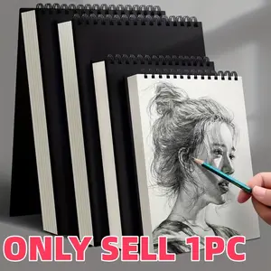 Top Spiral-Bound Sketchbook with 30 Sheets of Acid-Free Art Paper, Drawing and Writing Paper for Adult Beginner Artists