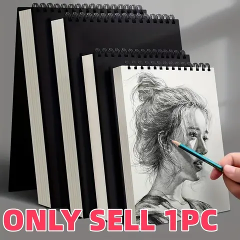 Top Spiral-Bound Sketchbook with 30 Sheets of Acid-Free Art Paper, Drawing, Writing and Paper for Adult Beginner Artists, Art Supplies, Crafts