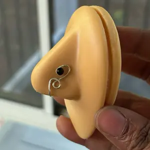 Rosè Nose Cuff Non-Piercing Jewelry in Silver Gold Copper & Bronze Tarnish Resistant Wire Fashion Accessory