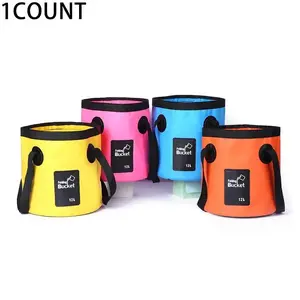 ApexSportGear Collapsible Bucket with Handle, 5 Gallon Folding Water Bucket, Portable Wash Basin for Outdoor Camping Fishing Hiking, Multifunctional Camping Storage Equipment & Valentine's Day Gift