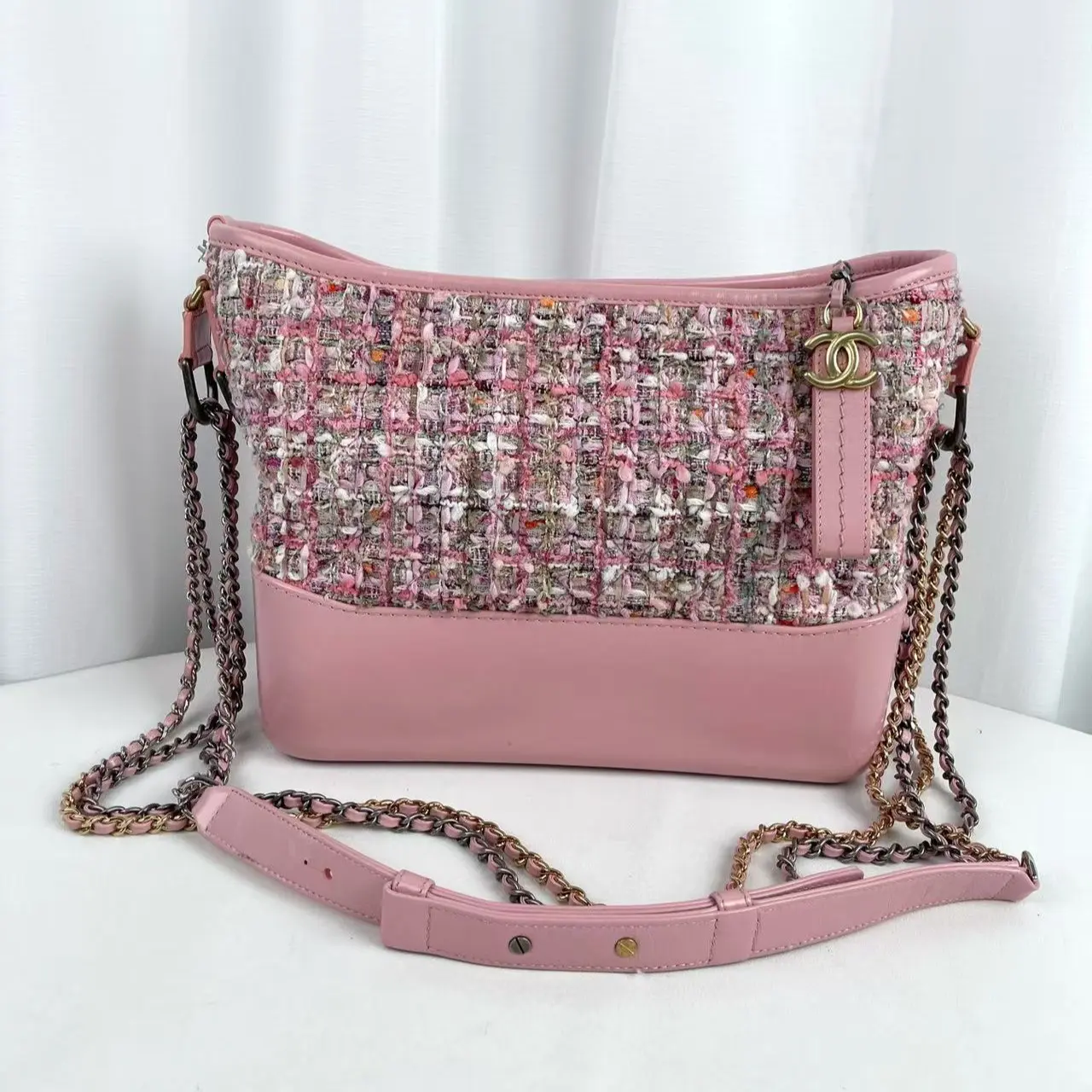Pre-owned CHANEL Tweed Hobo Bag