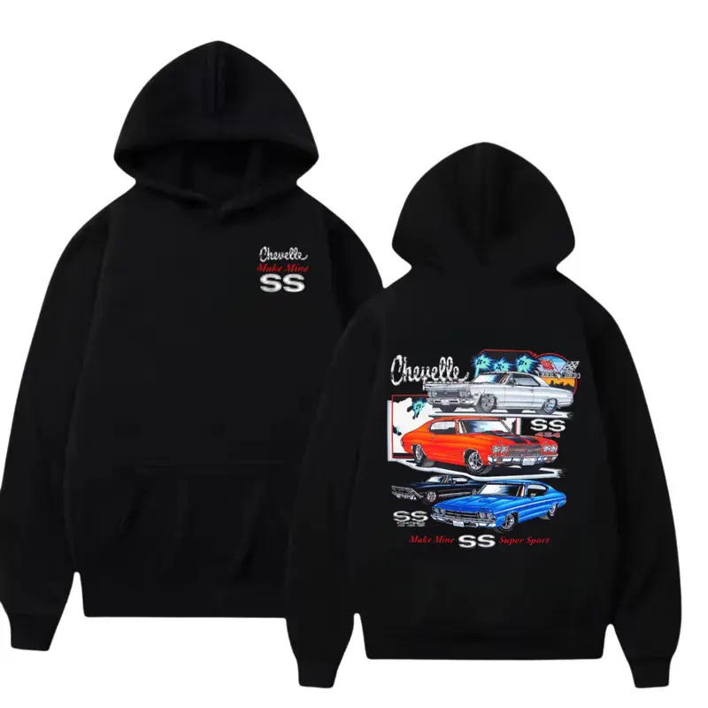 Chevelle 454 SS T-Shirt/Sweatshirt/Hoodie – Classic Muscle Chevy Chevelle Super Sport 454SS Graphic Tee, Retro Muscle Car Shirt, Vintage Chevrolet SS Enthusiast Apparel Top Menswear Car Enthusiast Gift For Men, Father's Day