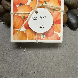 Pumpkin Coasters Tableware