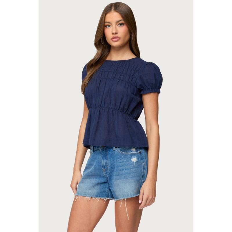 Maricella Gathered Tiered Top