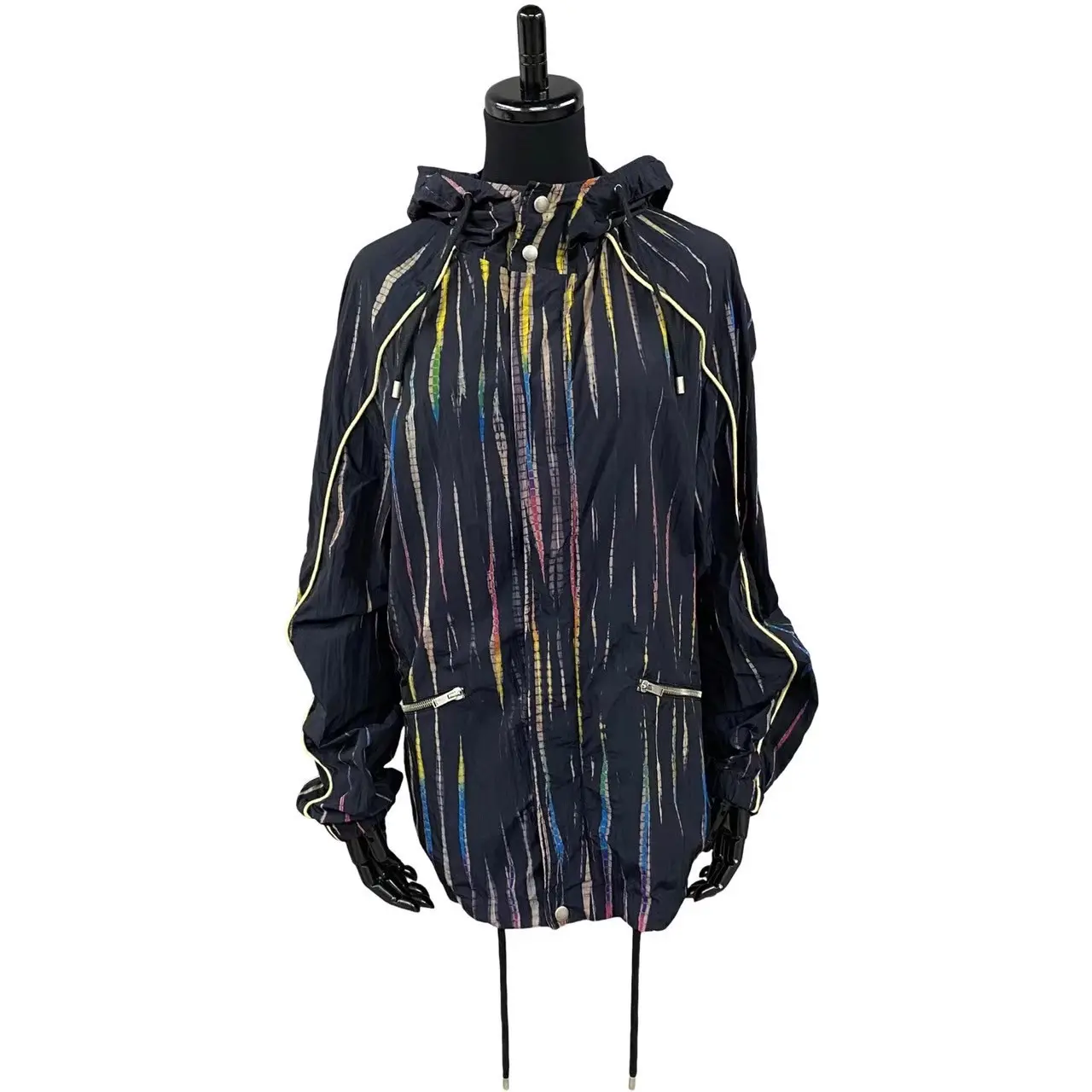 Pre-owned Yves Saint Laurent Nylon Small Leather Goods Saint Laurent Paris Stripe Jacket
