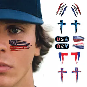 American BLSTK 6-Pack Temporary Eye Black Tattoos