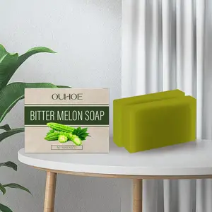 Gentle Moisturizing Body Soap, Skin Care Cleansing Bar, Pore Cleansing Bath Soap, Ideal for Sensitive Skin, Hydrating Body Wash, Bitter Melon Soap