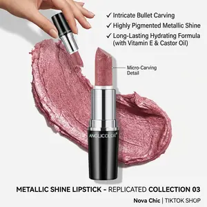 ANGLICOLOR Daily Matte Lipstick 03 Love Particle (4g) - Hydrating, Moisturizing, Waterproof Lip Makeup with Lip Care Benefits, Hydrate, Moisture