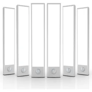 6 Pack Under Cabinet Lights Wireless, 32 LED Motion Sensor Light Indoor Rechargeable Magnetic Closet Lights Battery Operated, Under Counter Lights for Kitchen, Wardrobe, Hallway, Stairs