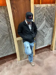 Cinch blue letters softshell jacket