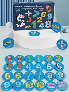 28 PCS Montessori Number Matching Puzzle Game for Kids, Preschool Learning Toy,Educational STEM Toy, Memory Matching Activity, Fine Motor Skills Game, Homeschool Learning Tool, Kindergarten Ready Busy Board, Screen Free Kids Toy