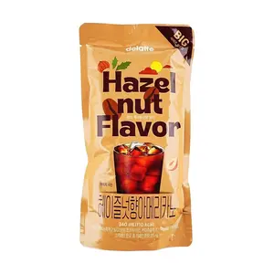 DELAFFE Korean Hazelnut Flavored Americano Coffee Drink - 340ml Ready-to-Drink Pouched Coffee, Convenience Store Popular Choice