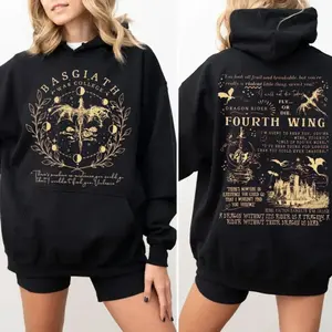 Basgiath War College 2 Sided Sweatshirt, Fourth Wing Shirt, The Empyrean Series, Violet Sorrengail Fantasy Book Hoodie, Fourth Wing, Unisex Sweater Pullover Tee