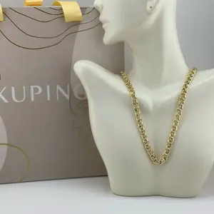 Xuping  14k Gold Plated Chain 20" - Elegant and Durable Jewelry Accessory for Everyday Wear