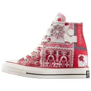 Converse Wmns Chuck 70 Wedge Platform High 'Red Bandana Scarf' x Isabel Marant Women's Round Toe Casual Shoes All Seasons Comfortable Wedge Sole