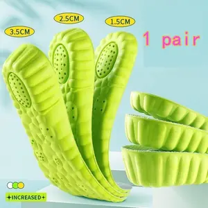 3.5cm Height Increasing Cloud Insoles for All Seasons, Memory Foam Supportive Insoles for Men & Women, Super Soft Breathable Cushioning for Boots & Sneakers, Shoe Insoles