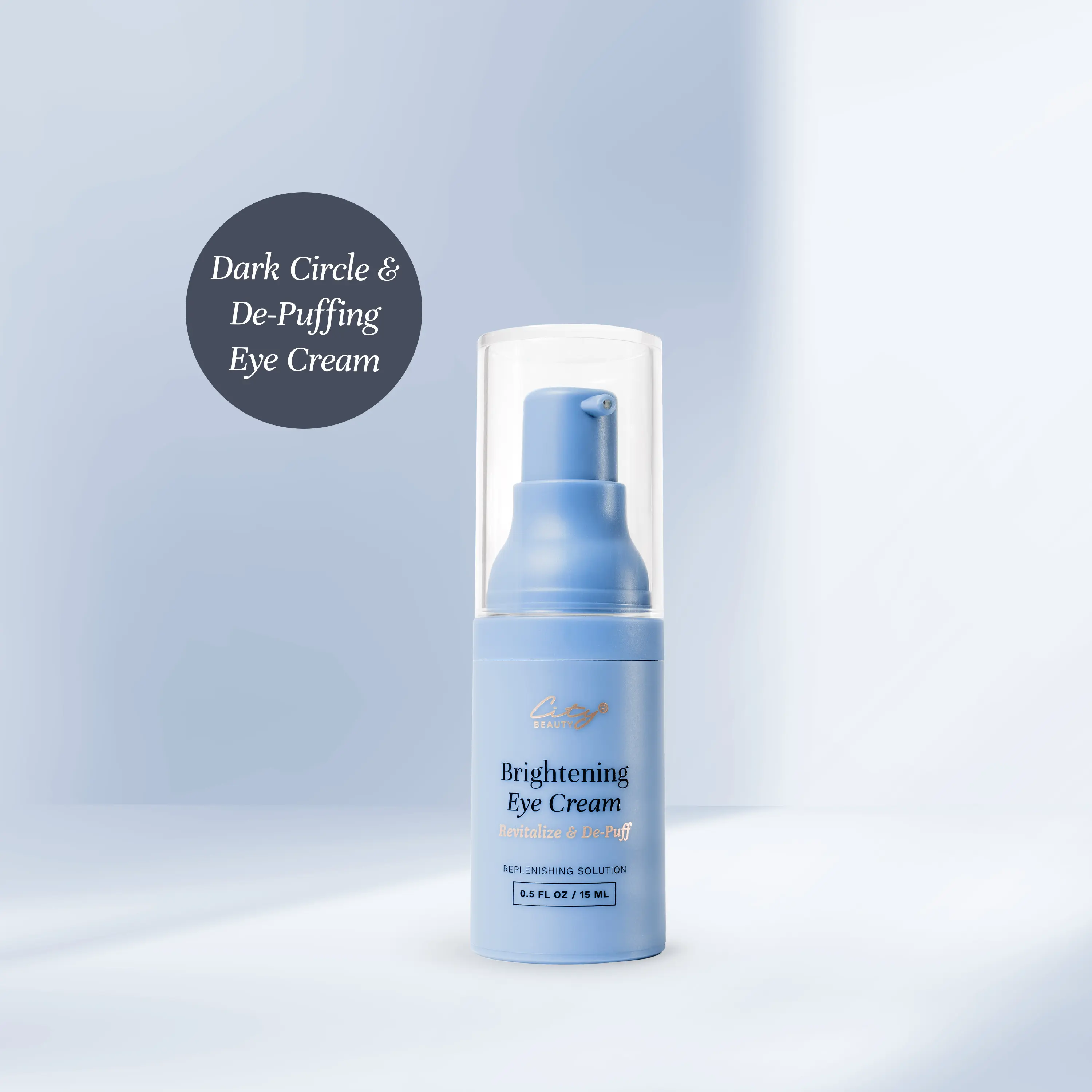 City Beauty Brightening Eye Cream – Hydrating Eye Cream for Dark Circles, Puffiness & Fine Lines | Antioxidant-Rich, Fragrance-Free Formula with Caffeine & Arnica