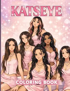 Coloring Book: Trendy Idol Style, Cute Outfits & Aesthetic Designs for Teens & Adults Relaxation
