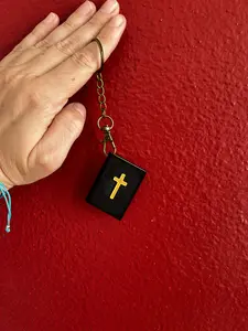 Holy Bible NFC Keychain - Daily Bible Verse - Hand-Finished 3D Mini Bible