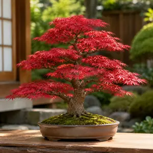 Premium Japanese Red Maple Bonsai Tree Seeds, 30+ Pack for Elegant Miniature Japanese Maple Gardens