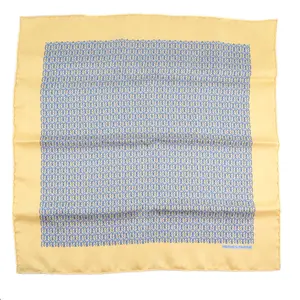 Pre-owned HERMÈS Silk Small Leather Goods Hermes Scarf Beige