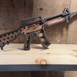 American flag decor 100% wood