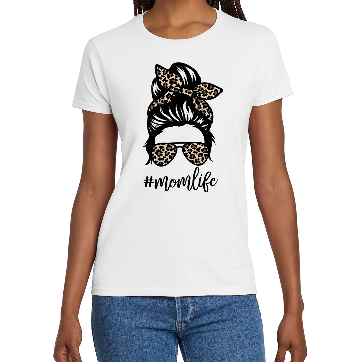 Mom Life 1 Casual Shortsleeve Unisex Tshirt Cotton/Poly blend