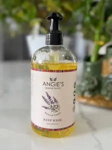 Angie's Special Touch Natural Clean Hand Soap, Moisturizing with Aloe Extract, Oatmeal Extract, Essential Oil Blend, 98% Naturally Derived, 16 Fl oz