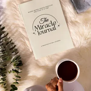 Vogue Living The Miracle Journal: Daily Guided Manifestation & Gratitude Journal for Mindfulness, Law of Attraction & Positive Affirmations, Hardcover Self-Care Gift tiktokshopspringglowup Planner Notebook Workbook summervibes outdoorfun