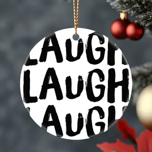 Christmas Ornaments Mlb Broadcasters Trying Not To Laugh Laugh Laugh Laugh Decor Holiday Tree X-Mas Circle Family Acrylic