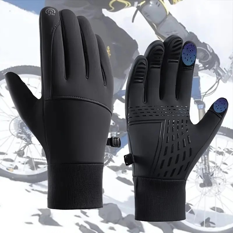 Winter Gloves - Waterproof, warm, and touchscreen compatible, suitable for outdoor sports, running, cycling, and driving - Unisex design