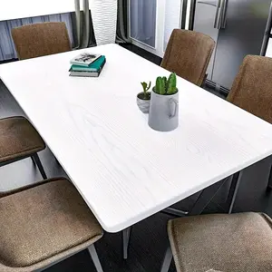 One roll[23.62*393.70 in]White wood contact paper self-adhesive wallpaper, self-adhesive removable PVC wallpaper, peel and paste wallpaper, suitable for kitchen, bedroom, living room, countertop furniture, home decoration, and furniture renovation