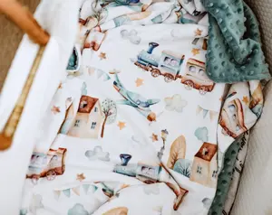 Planes & Trains- Baby & Toddler Minky Blanket