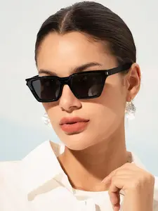 Women's Vintage Cat Eye Sunglasses, Lightweight Fit Frame, Lenses, Fashionable Frames Sunglasses, Fashion Trendy Eyewear Accessory, Ideal for Outdoor Activities, Travel