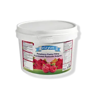 Vizyon Bake-Stable Raspberry Pastry Filling (13.23 lbs / 6 kg) - Ready-to-Use