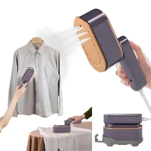 Portable Travel Steamer for Clothes, Clothing Steamer Iron with LED Display, 3 Steam Levels Clothes Steamer, 10s Fast Heating, 180° Rotating Handle