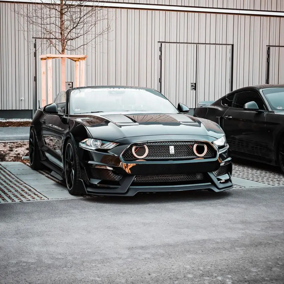 GT500 Style Front Bumper With LED Grille For S550 Mustang (2018-2023)