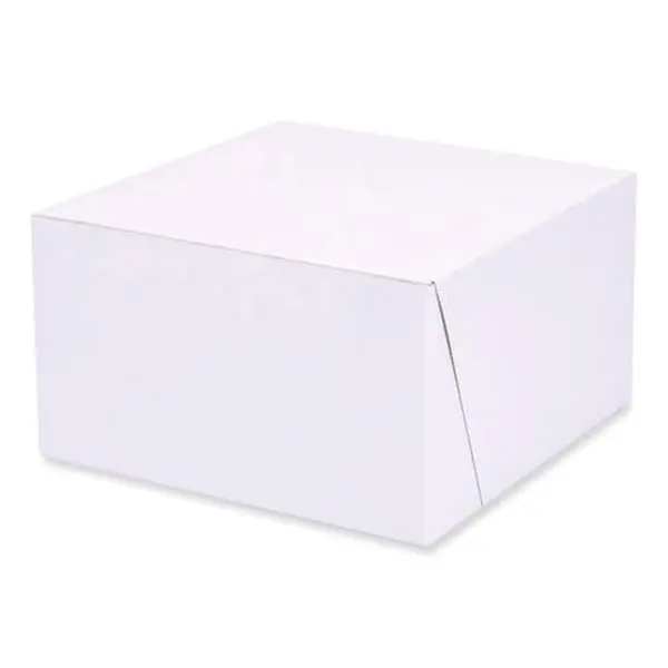 7 x 7 x 4 in. Standard Paper Bakery Boxes, White - Case of 250