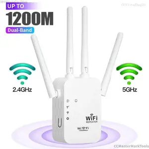 WiFi Extender 2025, 1200Mbps Dual Band (5GHz/2.4GHz) Signal Booster, Covers 10,000 sq. ft & 50 Devices, Repeater with Ethernet Port for Home, GiftsCCMasterMarkToolsCCVistaShop21DD18StyleGirlShop
