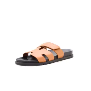Pre-owned Hermes Women's Chypre Sandals Leather by Rebag